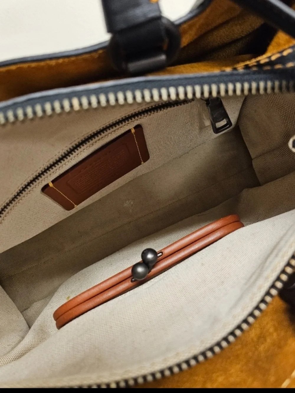 Coach Rogue Pebble Leather Multihandle